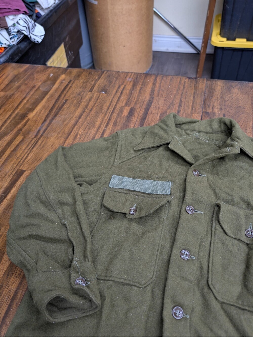 Vintage US Army Wool Field Jacket Korean War Size Medium - Picture 3 of 8